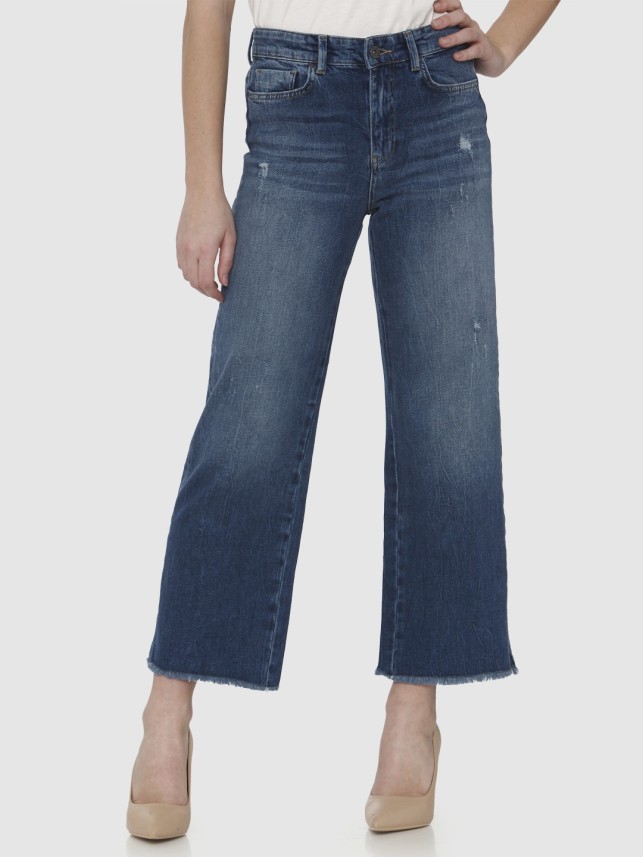 Vero Moda Flared Women Blue Jeans - Buy 