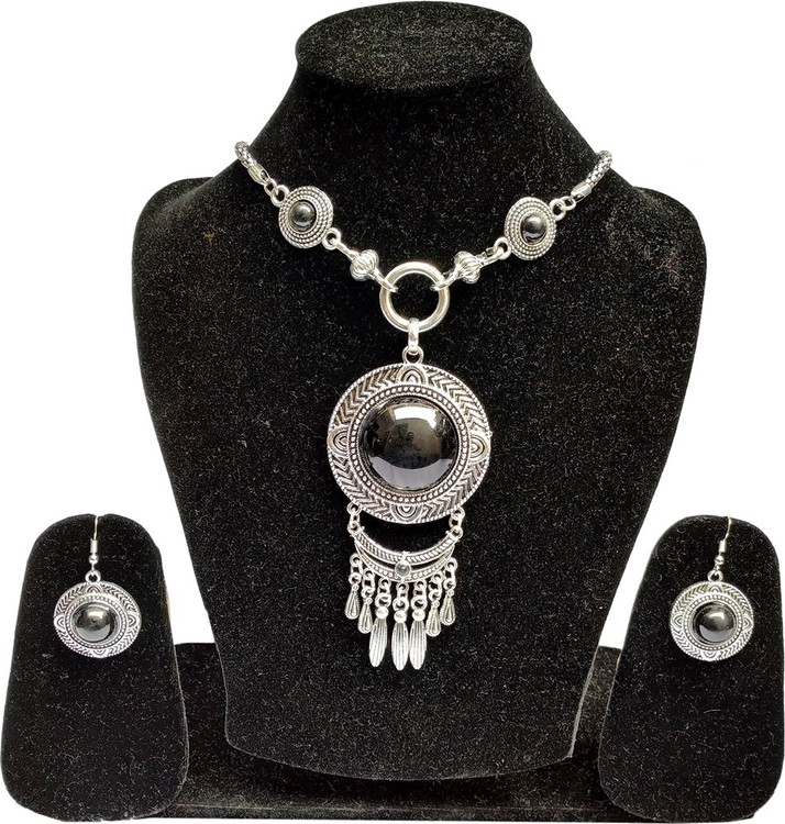 oxidised necklace flipkart