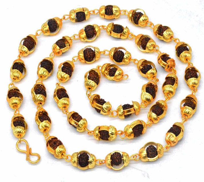 Mukhi Mala Gold Plated Caps 