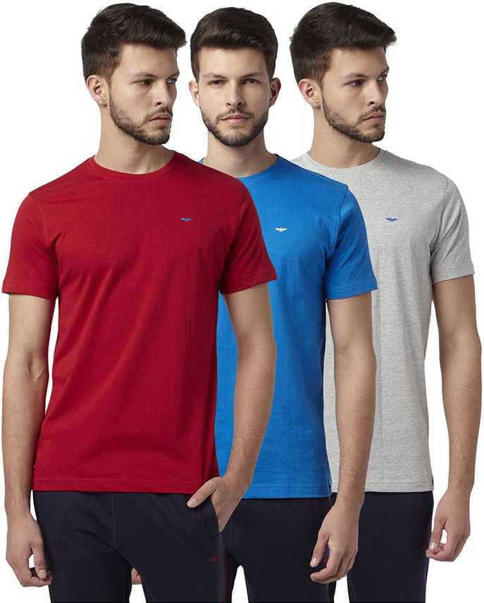 Buy PARK AVENUE Solid Men Round Neck 