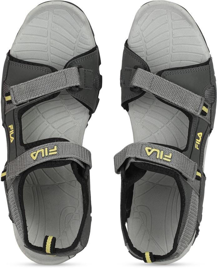 fila men grey sports sandals