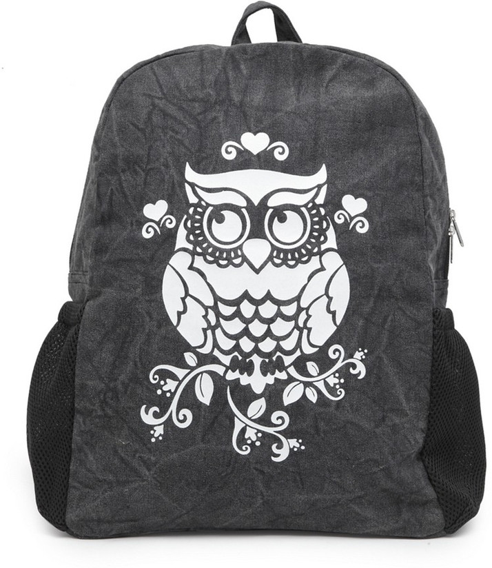 owl print backpack