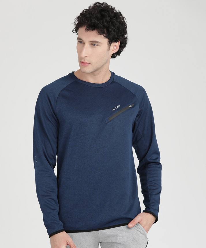 ALCIS Full Sleeve Solid Men Sweatshirt 