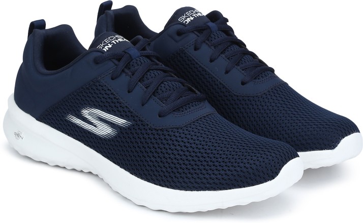 skechers on-the-go navy blue running shoes