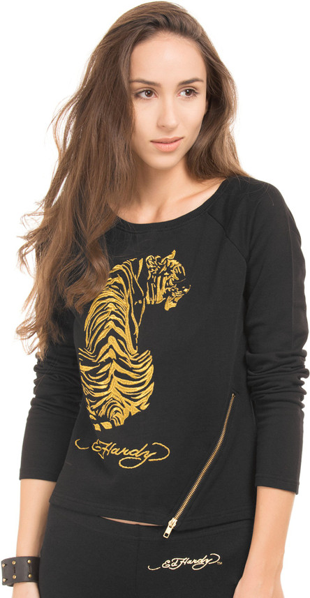 ED HARDY Full Sleeve Embroidered Women 