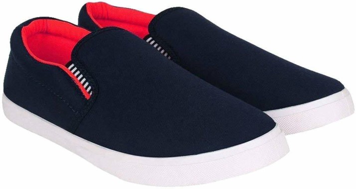 red and black canvas shoes