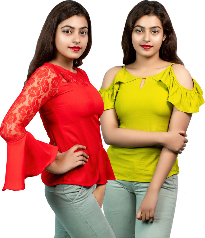 ladies tops for jeans flipkart