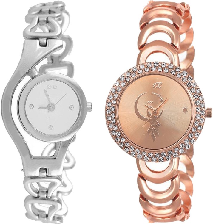 Rose Gold Color Girls And Women Watch 