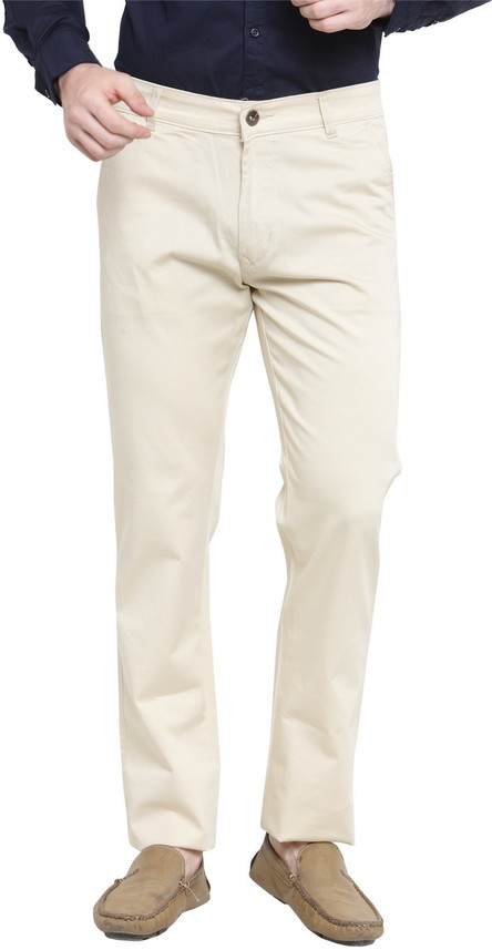 BEN MARTIN Regular Fit Men Cream 