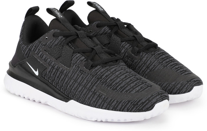 nike running renew arena trainers in black