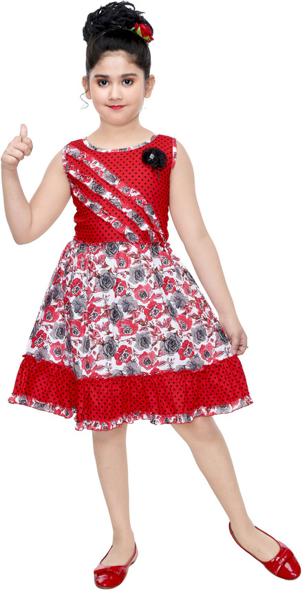red frock for 5 year girl