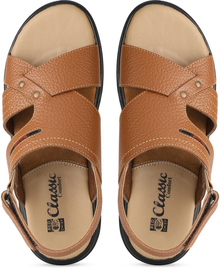 red chief tan casual sandals