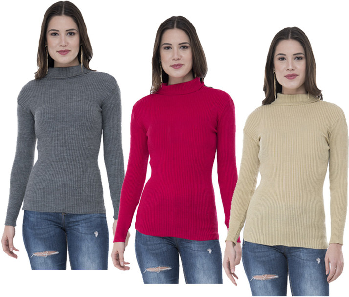 pure wool sweaters for ladies flipkart