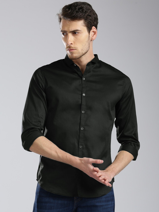LEVI'S Men Solid Casual Black Shirt 