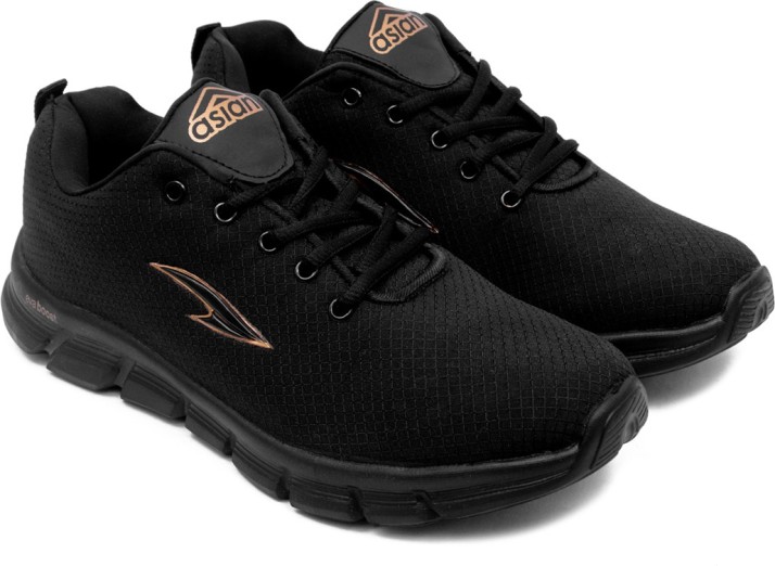 black athleisure shoes