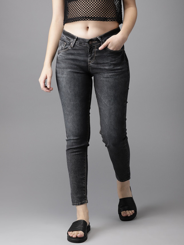 flipkart black jeans for ladies