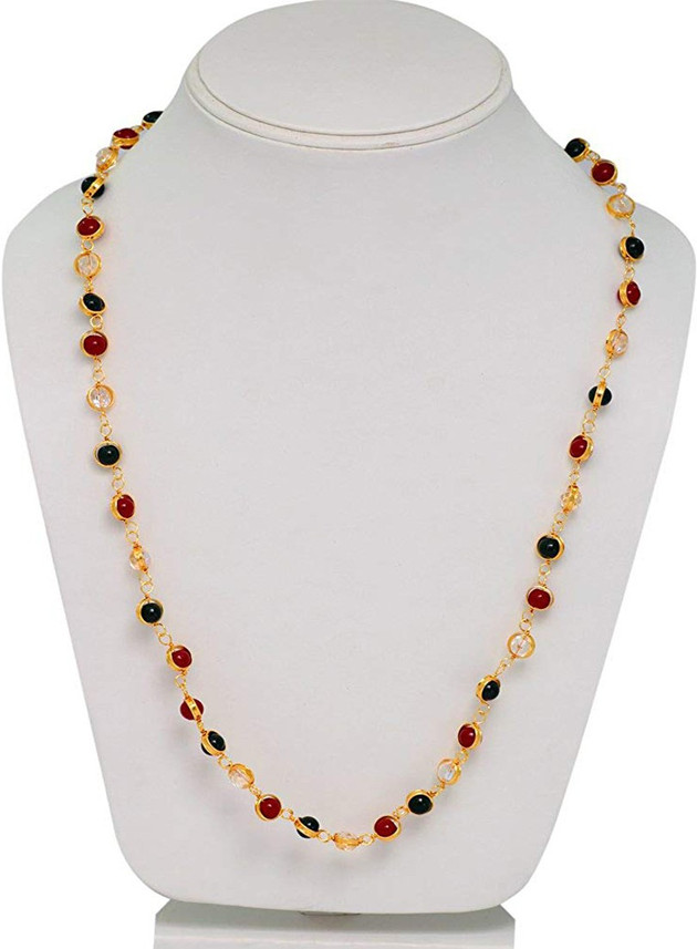 Multi-Colour Beads and Pearl Mater Mala 