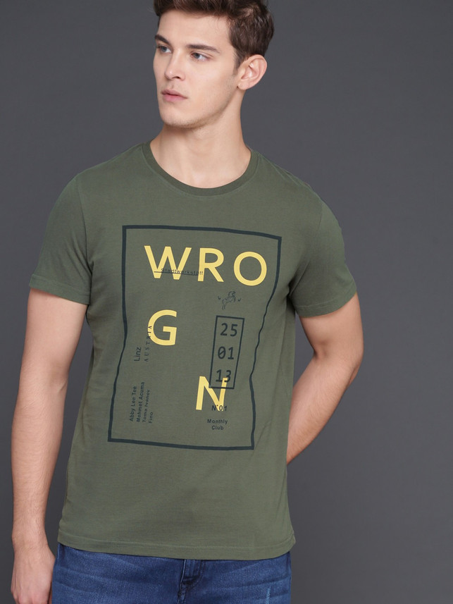 wrogn t shirts flipkart