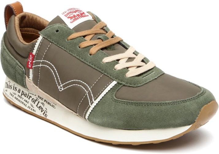 olive green levi shoes