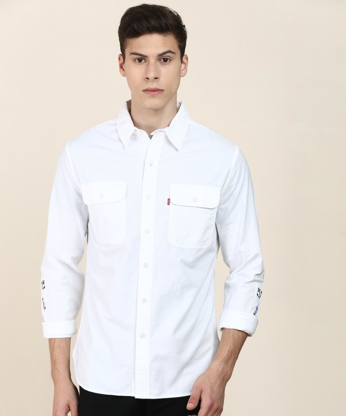 levis white shirts