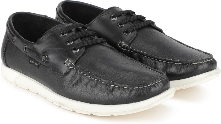 woodland men's leather boat shoes flipkart