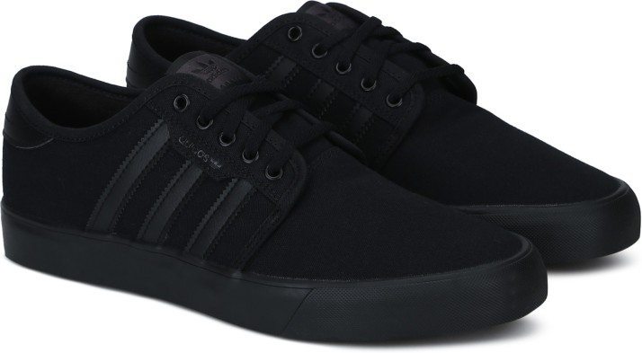 black canvas shoes adidas