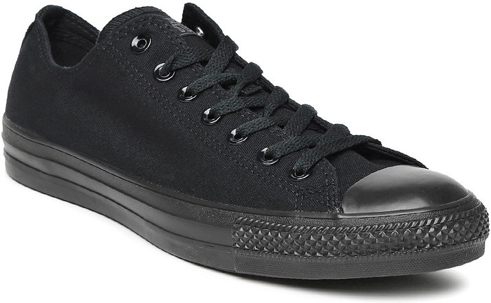 converse full black sneakers