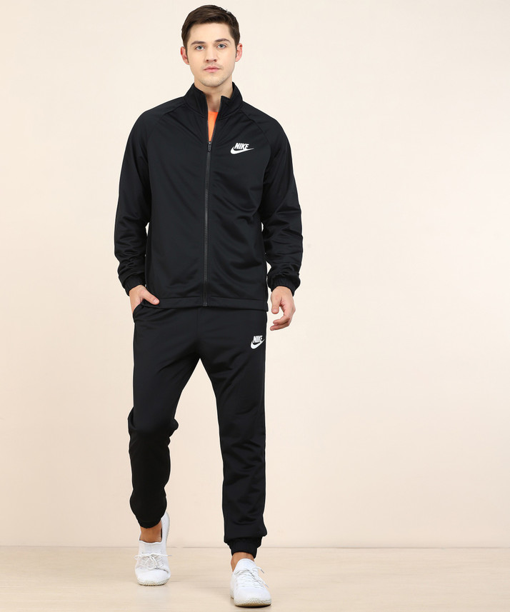 nike solid men's track suit