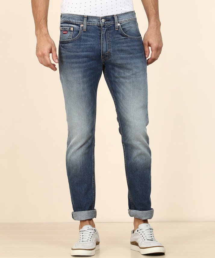 levi's skinny men's blue jeans