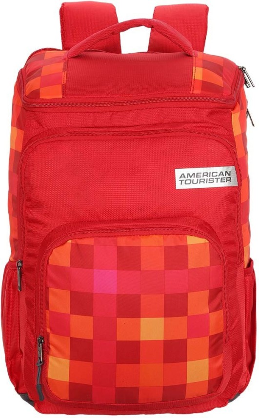 american tourister backpack red colour