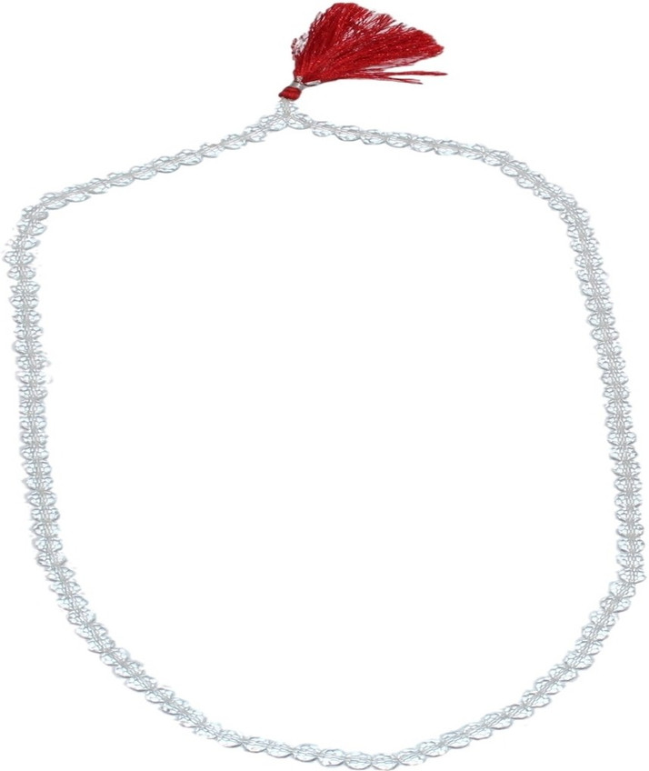 athizay Athizay White Crystel Moti Mala 