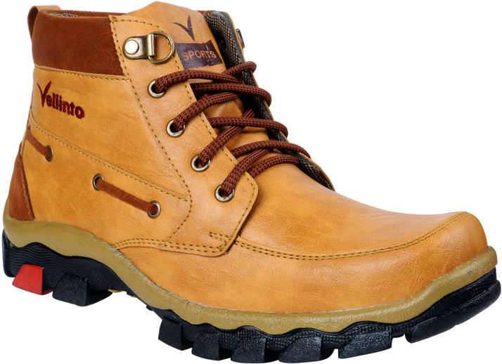 synthetic leather hiking boots