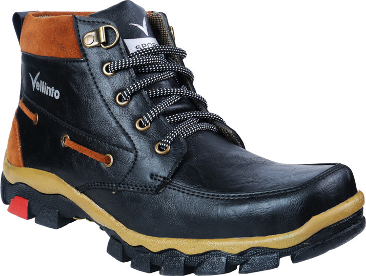 synthetic leather hiking boots