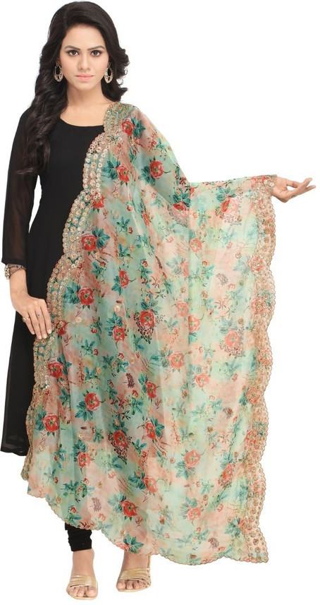 Floral Print Women Dupatta 