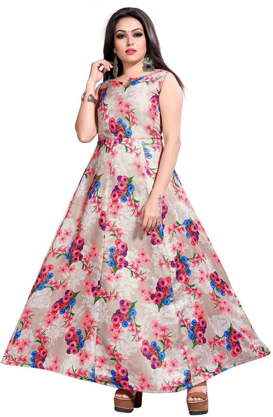 anarkali saree gown