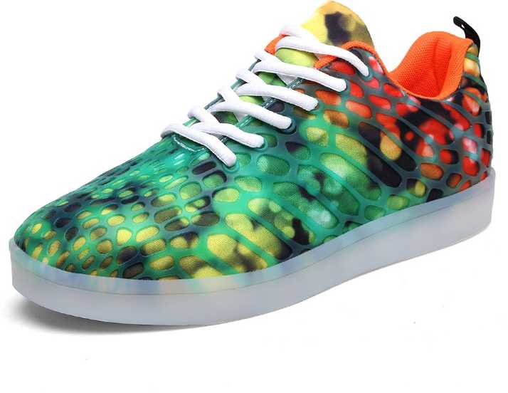 Mr Shoes Luminous Sneakers Lovers Shoes Usb Charging Colorful A