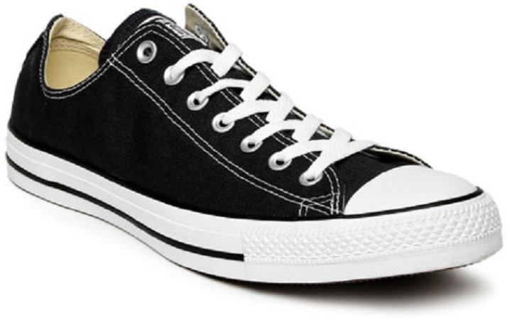 black and white canvas sneakers