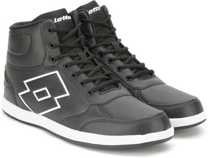 lotto black sports shoes
