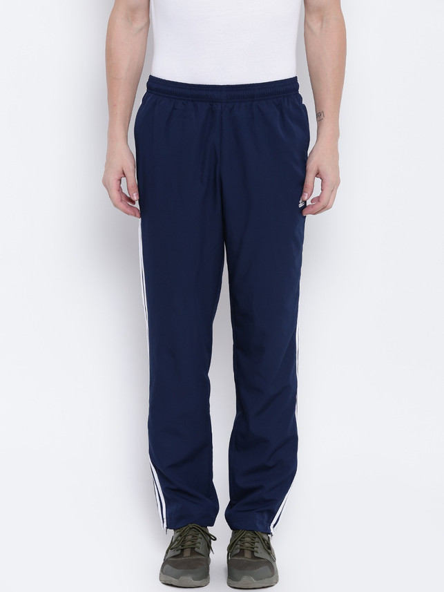 adidas track pants blue stripe