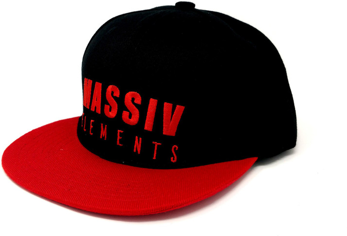 Massiv Elements Embroidered Red Cap 