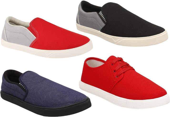 Chevit combo pack of 4 casual sneakers with sneakers for men Clearance