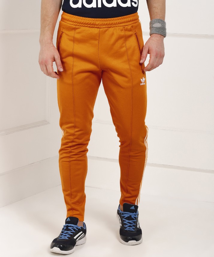 adidas orange stripe pants