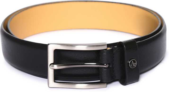 Arrow Men Formal Black Genuine Leather Belt Black Price In India Flipkart Com