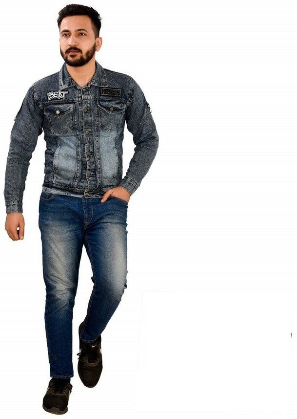 denim jacket men flipkart