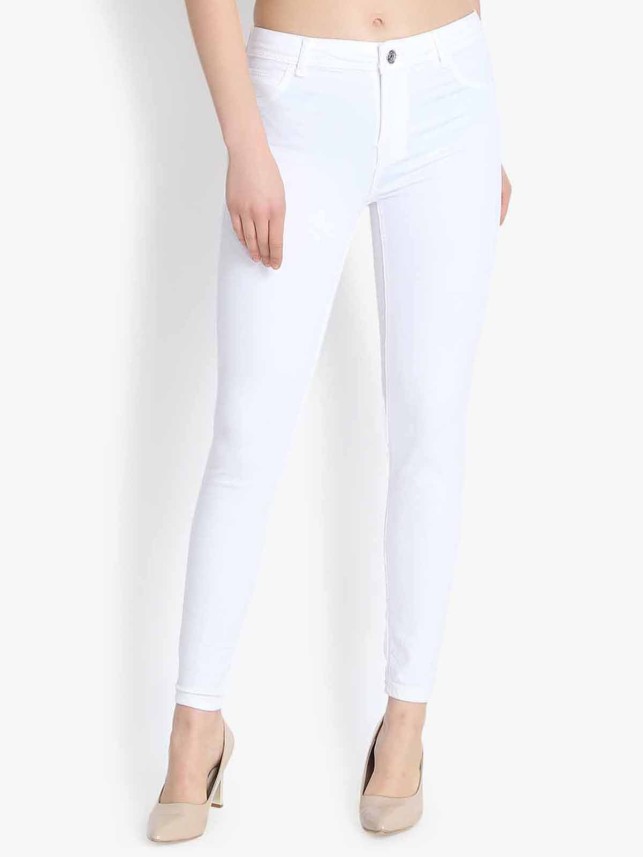 white jeans on flipkart