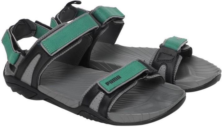 puma green sandals