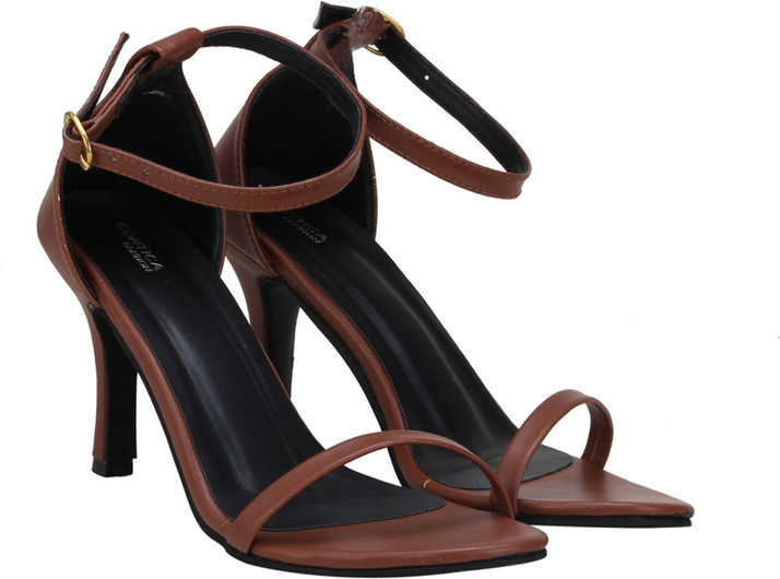calzino Women Brown Heels - Buy calzino 