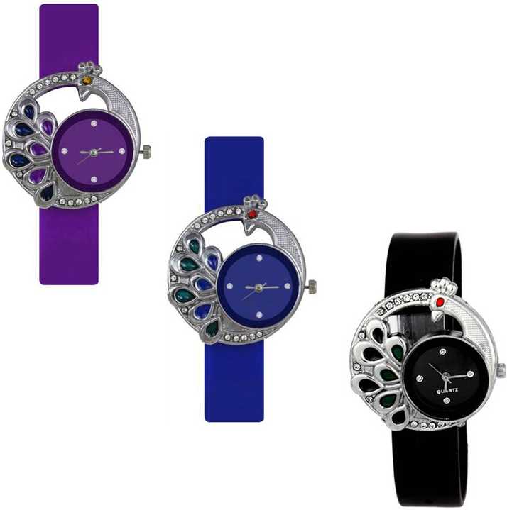 Relief New Stylish Design 3 Colorful Leather Watch For Girls And Women Beautiful Hand Analog Watch For Girls Buy Relief New Stylish Design 3 Colorful Leather Watch For Girls And