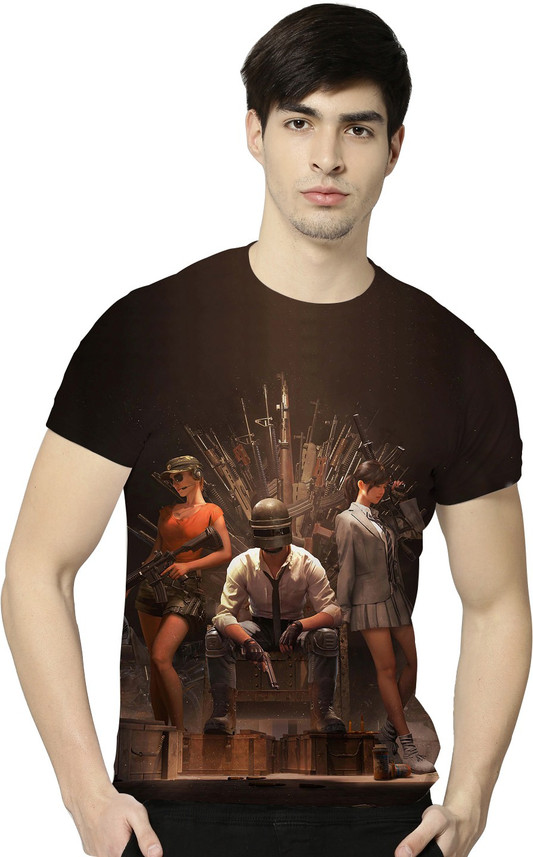 Printed Men Round Neck Multicolor 