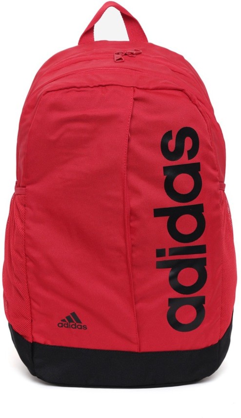 adidas red and black backpack